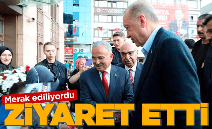 Cumhurbaşkanı Erdoğan'dan Büyükşehir Belediyesi'ne ziyaret