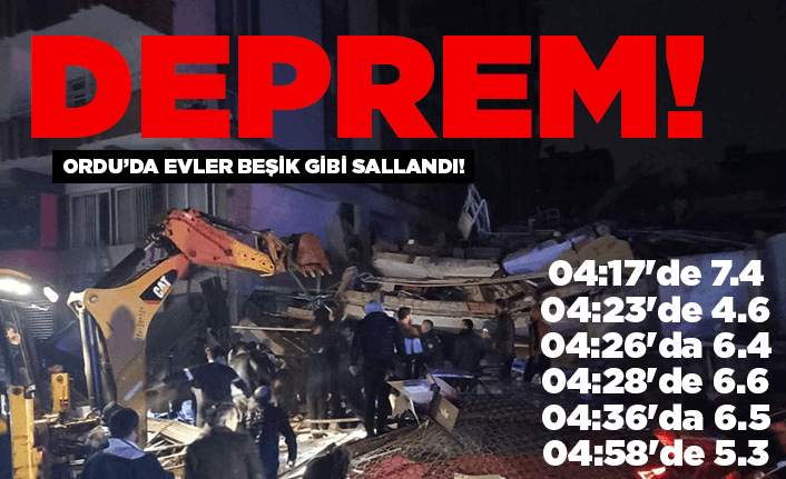 Türkiye ayağa kalktı! 7.4 büyüklüğünde deprem!