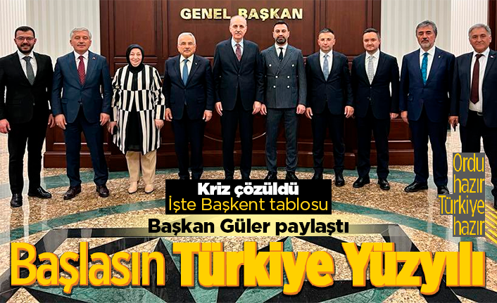 AK Parti'deki kriz çözüldü! Başkan Güler paylaştı