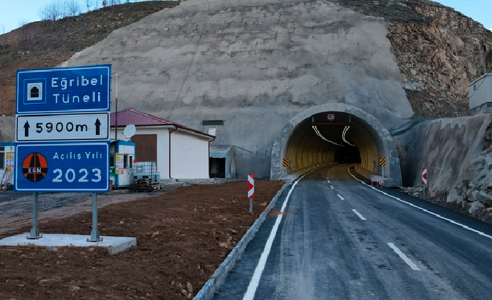 Giresun'da Eğribel Tüneli'nin inşası tamamlandı